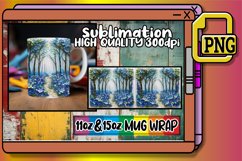 Springtime Vista: 3D Flower Mug Wrap 15oz Product Image 1