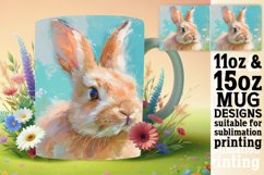 Vibrant Easter Bunny Mug Design: Springtime Joy Product Image 1