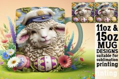 Springtime 3D Easter Bunny Mug Wrap Product Image 1