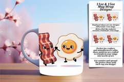 Fashionable 11oz Mug Wrap Png Artwork , Kawaii Food Product Image 1