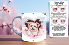Sophisticated 15oz Mug Wrap Png , Cute Dog Product Image 1