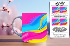 Vibrant Gradient Pattern Mug Wrap for Sublimation 11oz/15oz Product Image 1