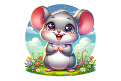 Cute Mouse Clipart - PNG File Product Image 2