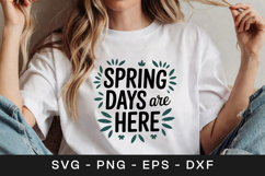 Spring Days Are Here Floral SVG PNG Product Image 1