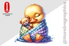 Cute Duck Clipart - PNG File Product Image 1