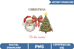 Retro Christmas Sublimation, Christmas Png Product Image 1