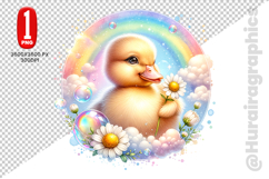 Cute Duck Clipart - PNG File Product Image 2