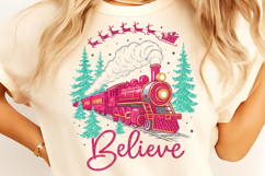 Believe North Pole Train Png, Christmas Png, Believe Png Product Image 6