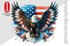 Cute Eagle Clipart - PNG File Product Image 1