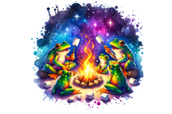 Cute Frog Clipart - PNG File Product Image 2
