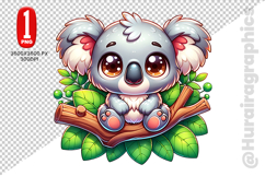 Cute Koala Clipart - PNG File Product Image 2
