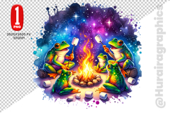 Cute Frog Clipart - PNG File Product Image 1