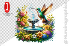 Cute Humming Bird Clipart - PNG File Product Image 2