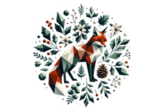 Cute Fox Clipart - PNG File Product Image 1