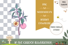 Hand Drawn Peach Illustration, Cartoon Peach PNG Product Image 1