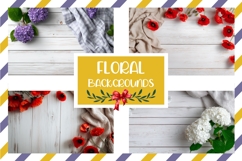 Poppy Background PNG, Wooden Background Designs Product Image 1