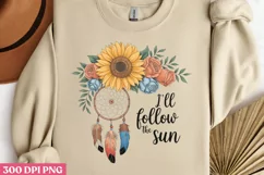 I ll Follow the Sun PNG, Sunflower Quote Collection Clipart Product Image 2