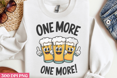 One more, one more! PNG, Funny Beer Quotes Sublimation Product Image 2