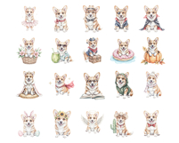 Funny Corgi Clipart, 20 PNG Cute Dog Product Image 2
