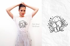 Mushroom SVG, Magic mushroom Svg, Witchy svg, Celestial svg Product Image 3