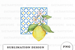 Watercolor Lemons composition png Product Image 1