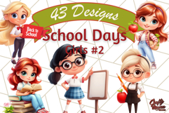 Teacher at Work Clipart, Teaching PNG, School Graphics Product Image 1