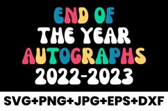 Colorful End Of The Year Autographs 2022-2023 SVG Product Image 1