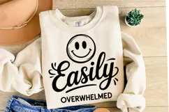 Easily Overwhelmed Svg Design | Svg Cut Files | Shirt Svg Product Image 2