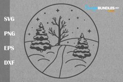 Winter landscape SVG Product Image 2