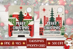 Cartoon Christmas City Money Card, Christmas Gift Card Product Image 1