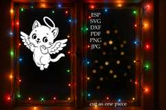 Angel Kitten Christmas Cutting File | SVG, PNG, EPS, DXF, Product Image 2