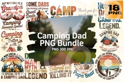 Camping Dad PNG Bundle 300 DPI Product Image 1