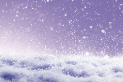 Snowflakes gently falling on a serene winter landscape Product Image 1