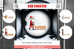 Christmas Cartoons Car Coaster Product Image 1