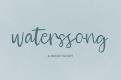 Waterssong Brush Script Product Image 1