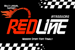 Redline is Modern Sport Font Product Image 1