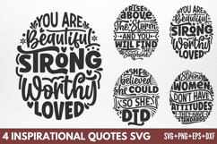 Inspirational Quotes SVG Product Image 1