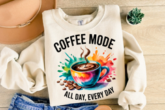 Coffee Mode svg Design | Svg Cut Files | Shirt Svg Product Image 2