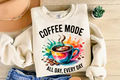 Coffee Mode svg Design | Svg Cut Files | Shirt Svg Product Image 2
