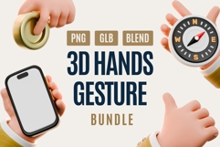 Creative 3D Gesture Icon Set Product Image 1