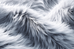 Monochrome Gray Faux Fur Texture Background, Deep Pile Product Image 1