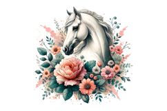 Cute Horse Clipart - PNG File Product Image 2