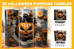 Halloween Pumpkin 3D Tumbler Wrap Bundle, 20 oz Fall Tumbler Product Image 16