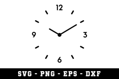 Clock SVG | SVG Cut files | Cricut Product Image 1