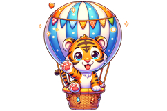 Cute Tiger Clipart - PNG File Product Image 2
