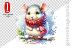 Cute Rat Clipart - PNG File Product Image 2