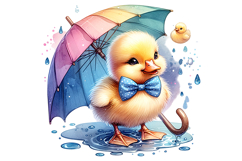 Cute Duck Clipart - PNG File Product Image 2