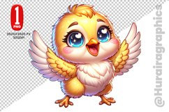 Cute Hen Clipart - PNG File Product Image 1