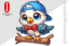 Cute Eagle Clipart - PNG File Product Image 2