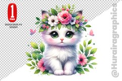 Cute Cat Clipart - PNG File Product Image 1